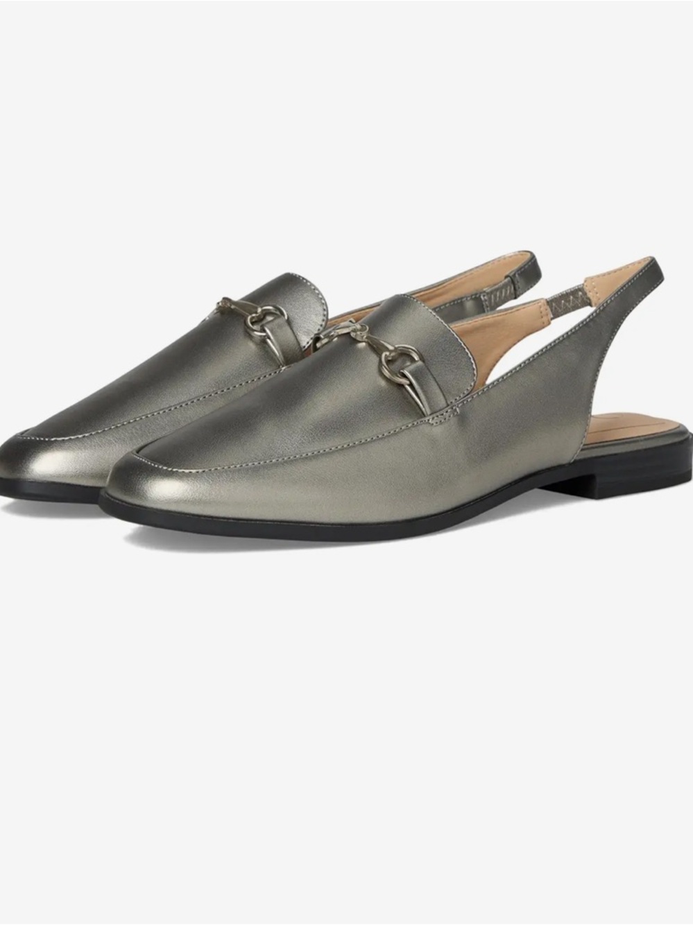 Journee Collection Lainey Pewter Sling Back Loafer